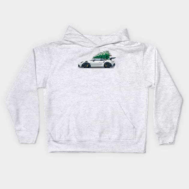 GT3 RS 992 Xmas tree Kids Hoodie by Markaryan